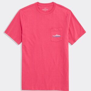 Vineyard Vines Whale Graphic Pocket Tee XXL Sailors Red Short Sleeve NWT